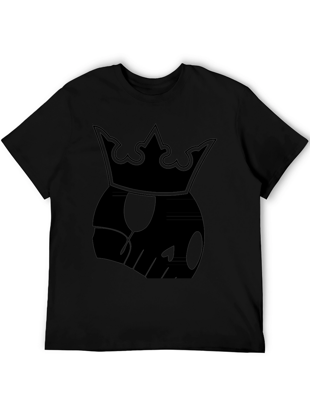 Skull King Graphic Tee - Mens Black Cotton T-Shirt