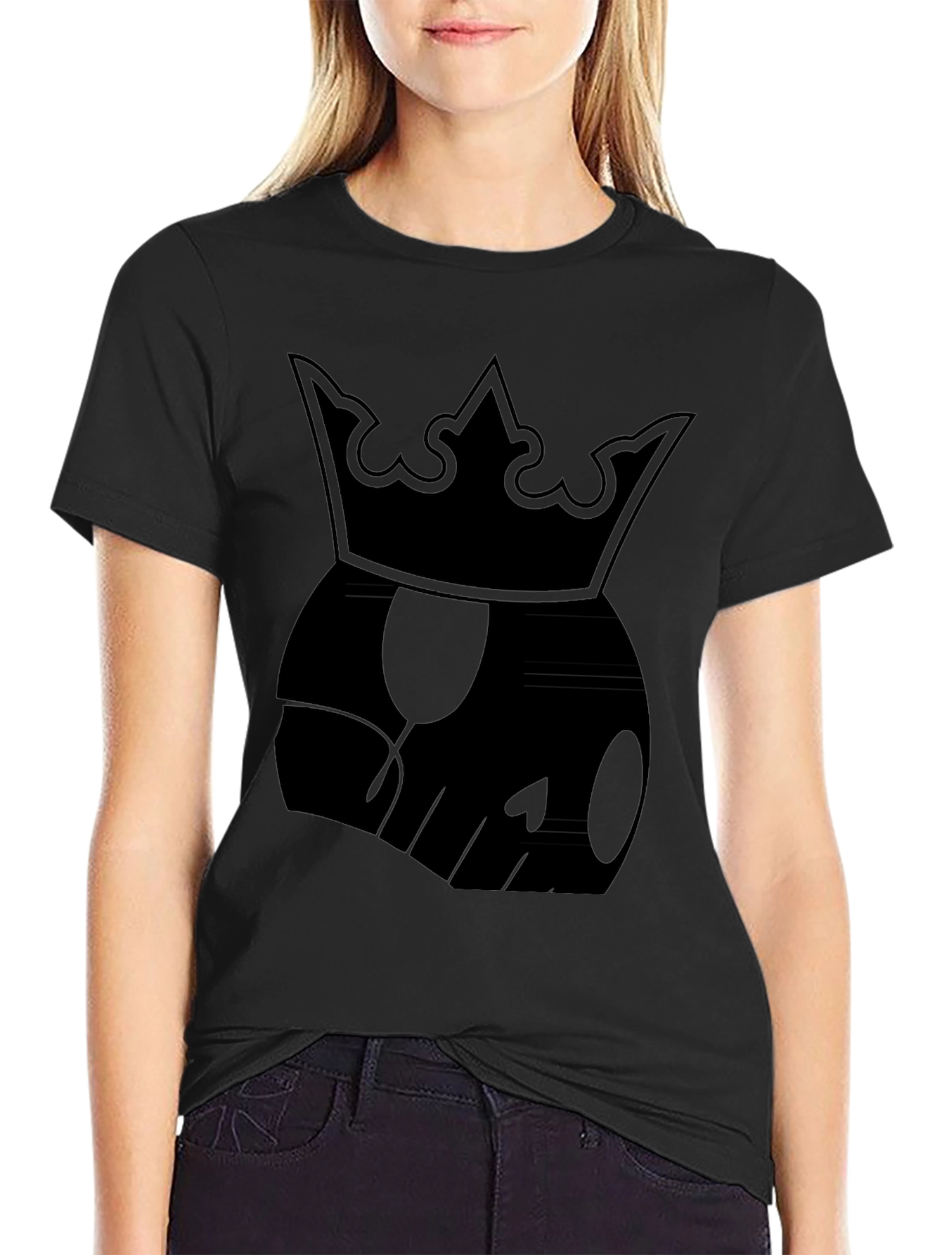 Skull King Graphic Tee - Mens Black Cotton T-Shirt
