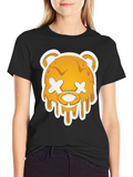 Honey Drip Bear Graphic Tee - Black
