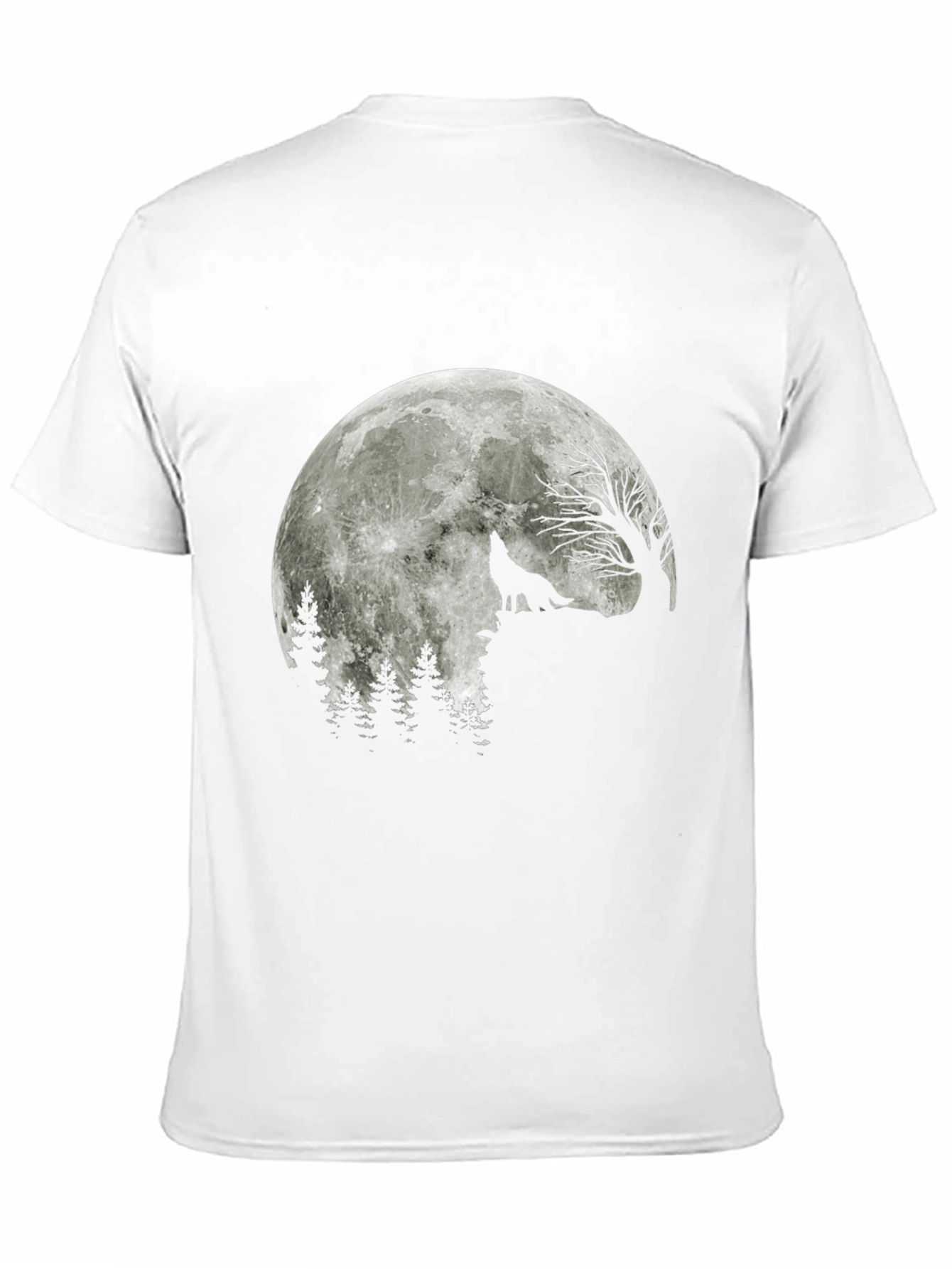 Wolf Moon T-Shirt - Black Graphic Tee
