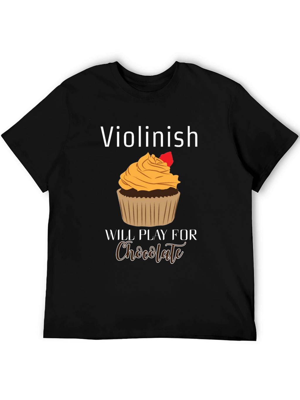 Violinist Chocolate Lover Graphic Tee