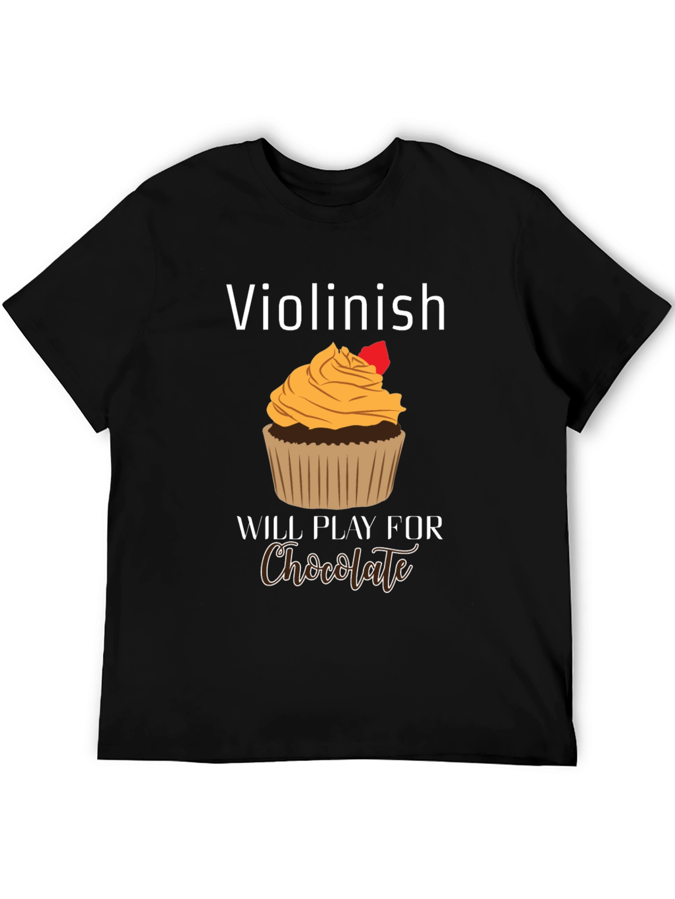 Violinist Chocolate Lover Graphic Tee