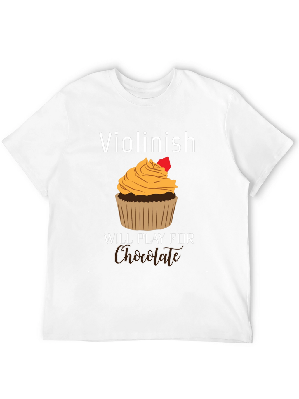 Violinist Chocolate Lover Graphic Tee