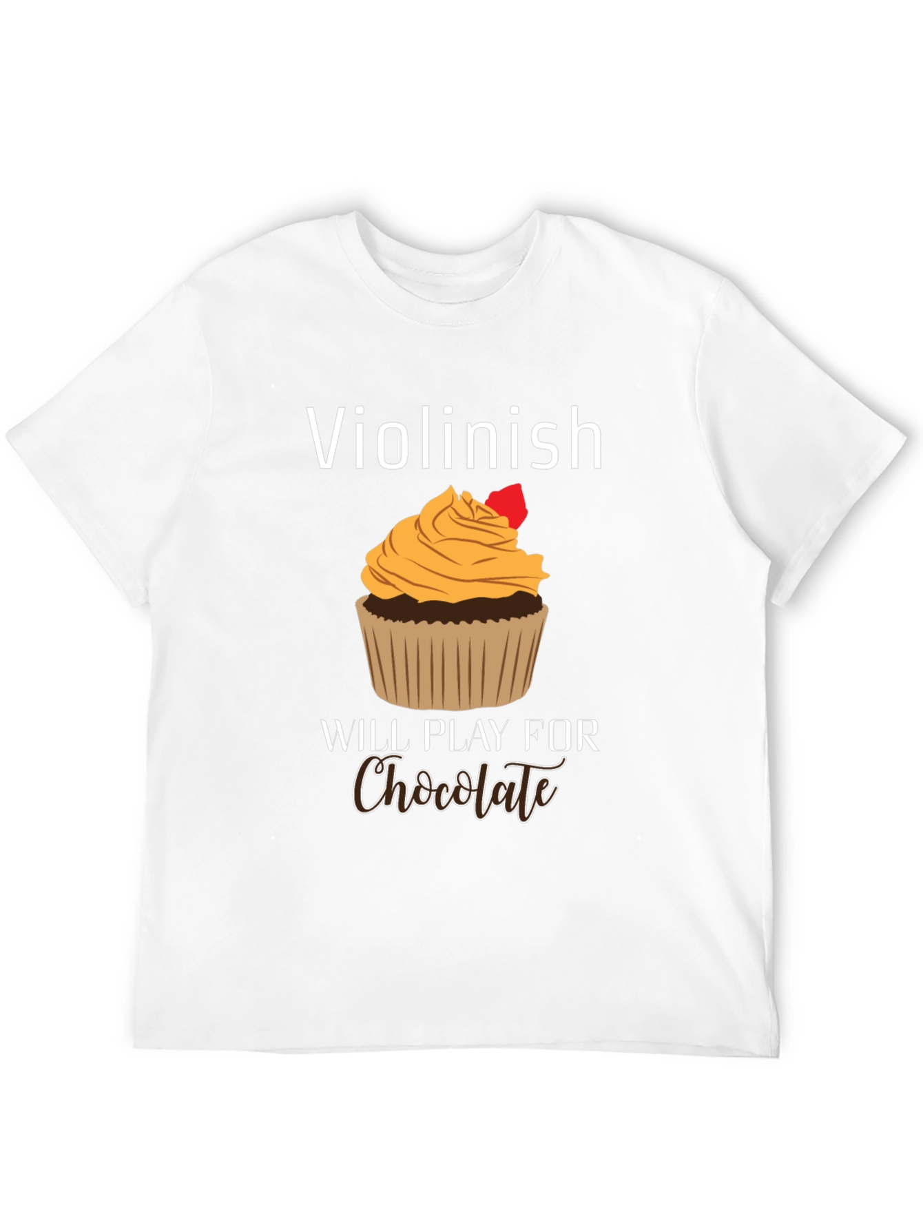 Violinist Chocolate Lover Graphic Tee