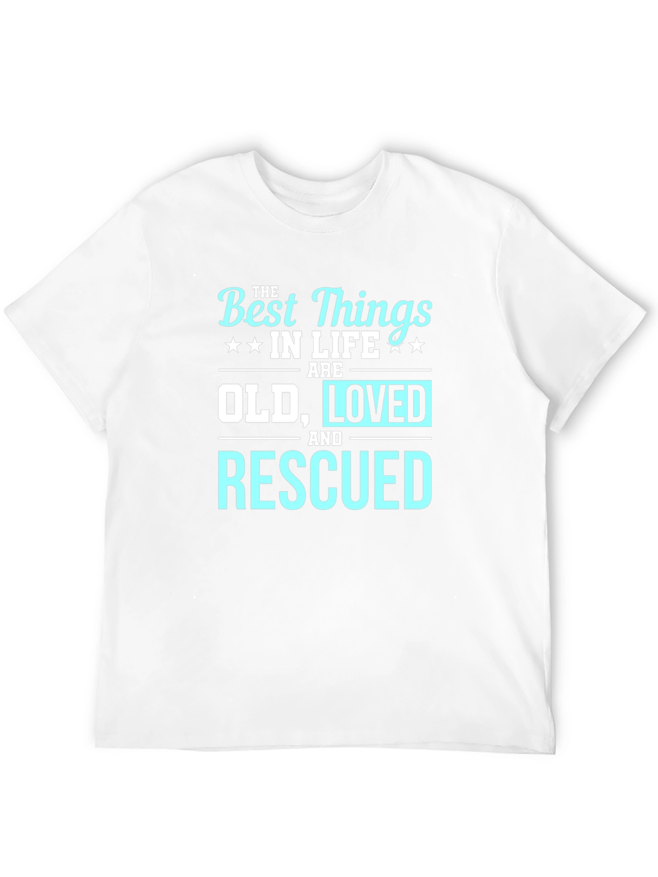 Best Things in Life Old Loved Rescued T-Shirt