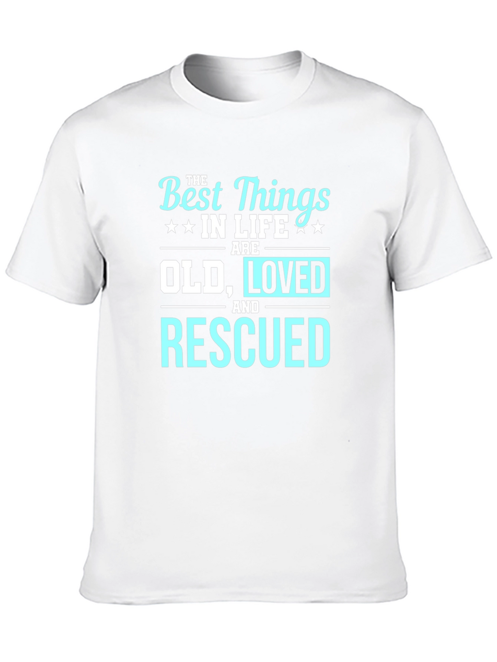 Best Things in Life Old Loved Rescued T-Shirt