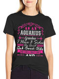 Aquarius Grandma 3 Sides T-Shirt