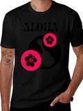 Aloha Graphic Tee - Tropical Guitar Design