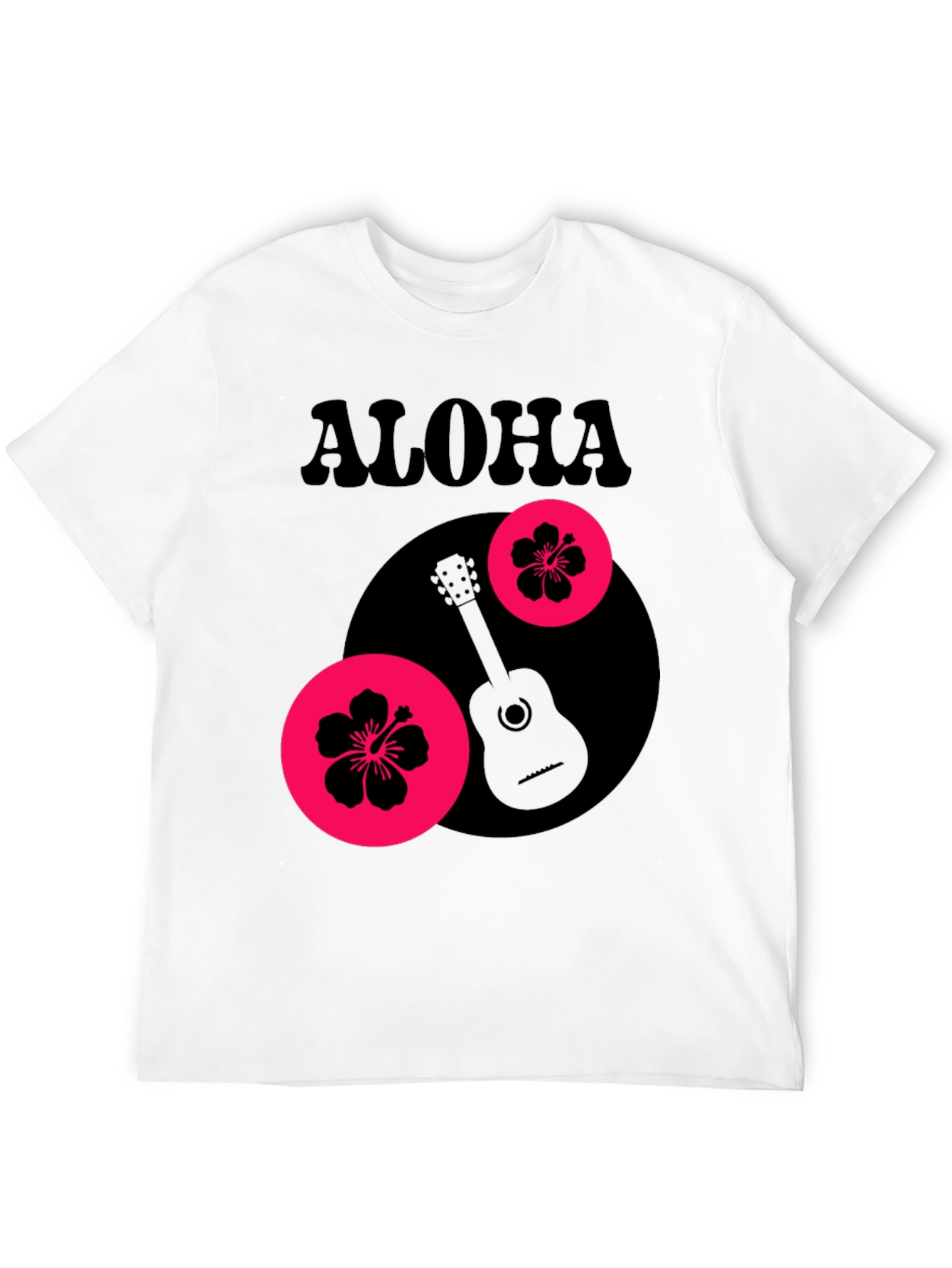 Aloha Graphic Tee - Tropical Guitar Design