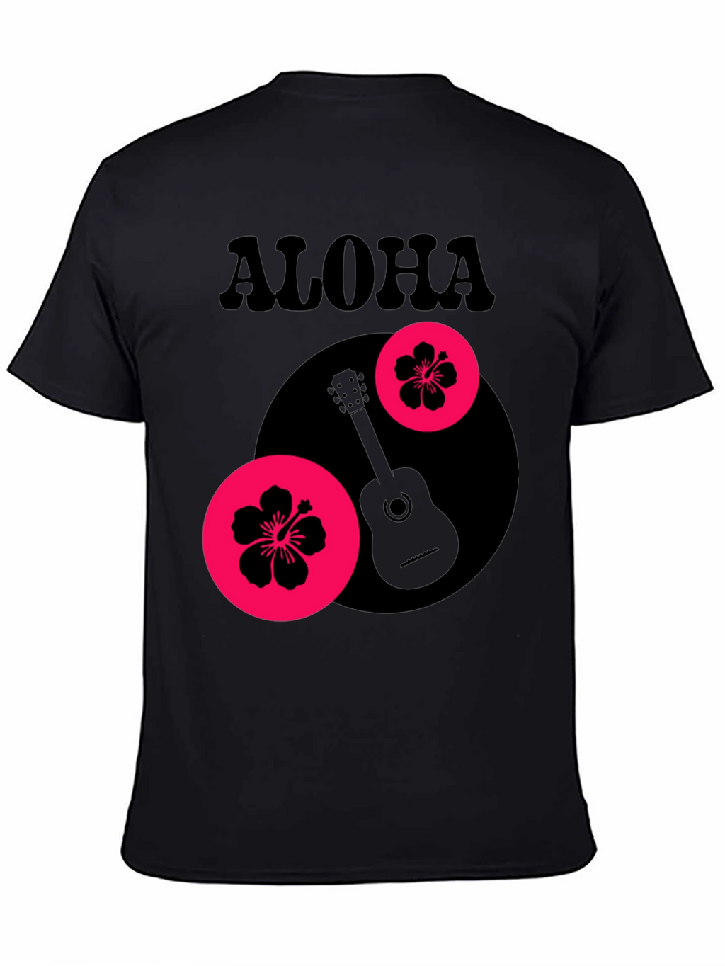 Aloha Graphic Tee - Tropical Guitar Design