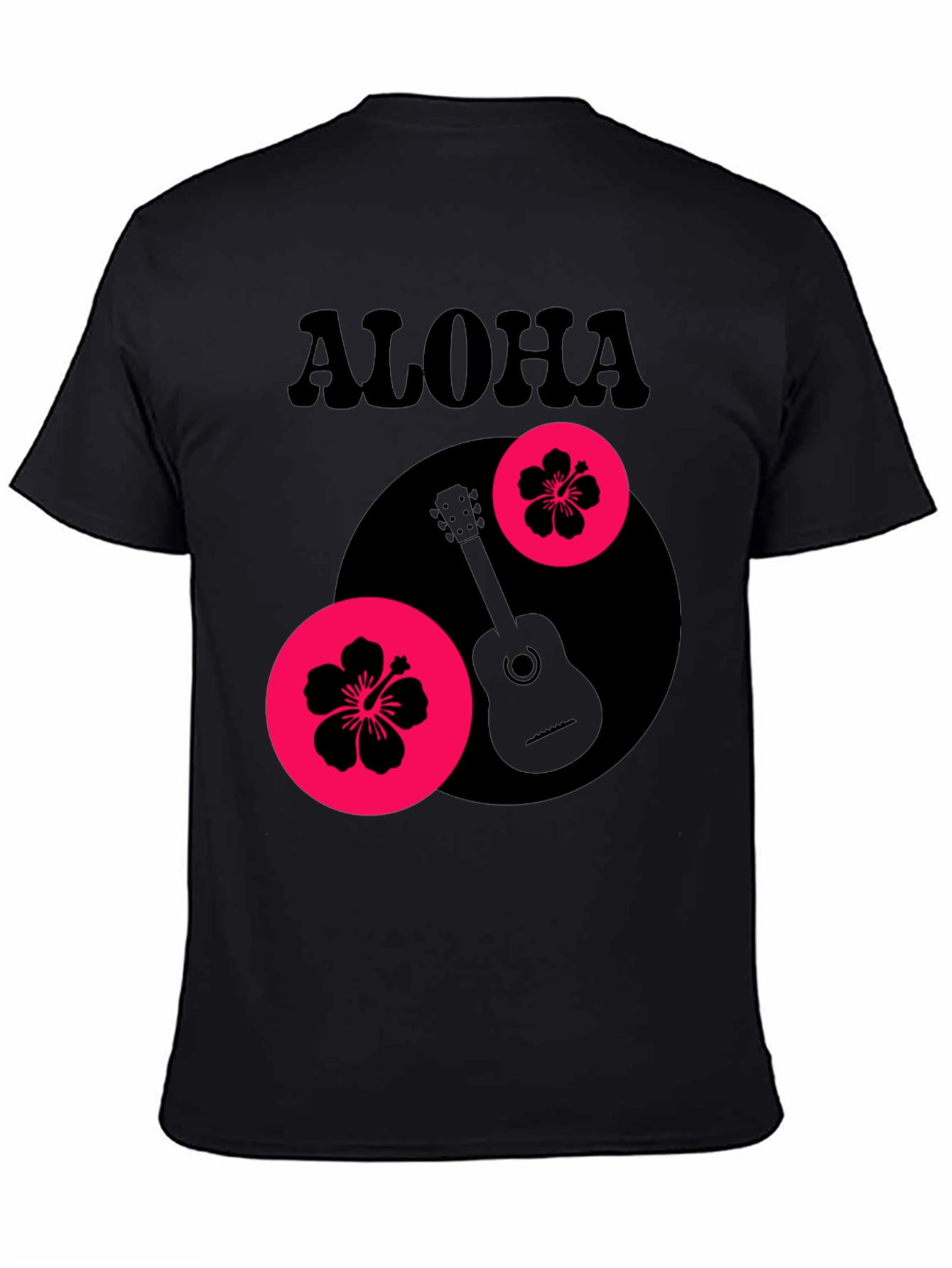 Aloha Graphic Tee - Tropical Guitar Design