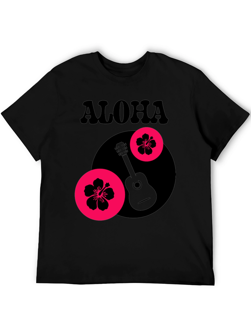 Aloha Graphic Tee - Tropical Guitar Design