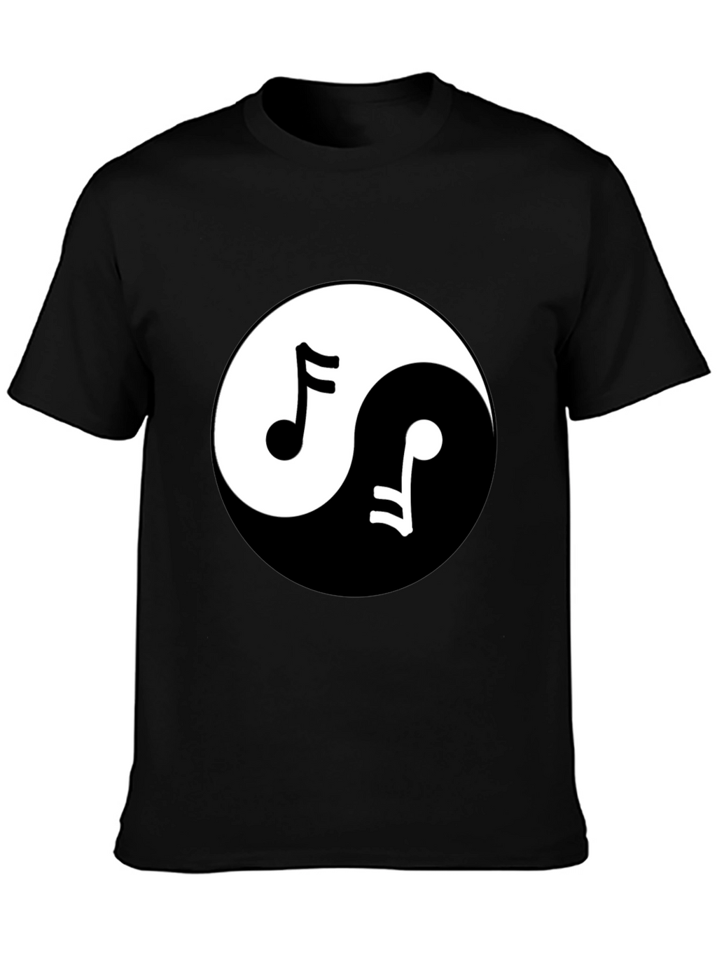 Yin Yang Music Note T-Shirt - Harmony & Style!
