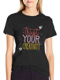 Trust Your Creativity Graphic Tee - Black