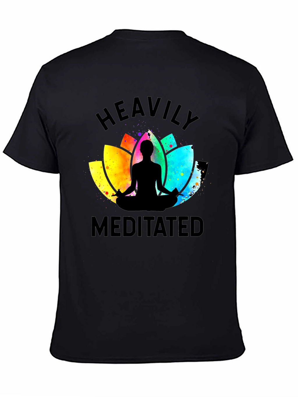 Heavily Meditated Black Graphic Tee - Unisex
