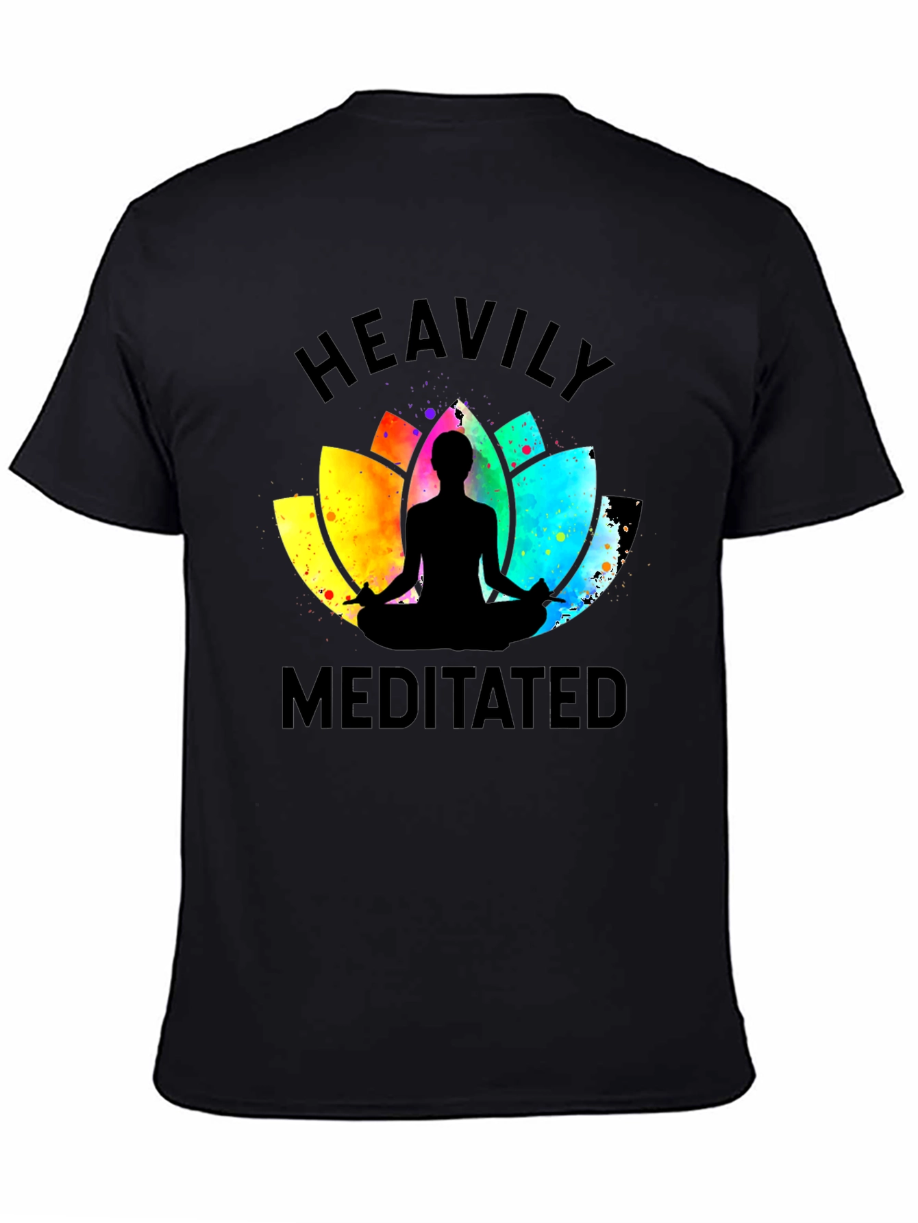 Heavily Meditated Black Graphic Tee - Unisex