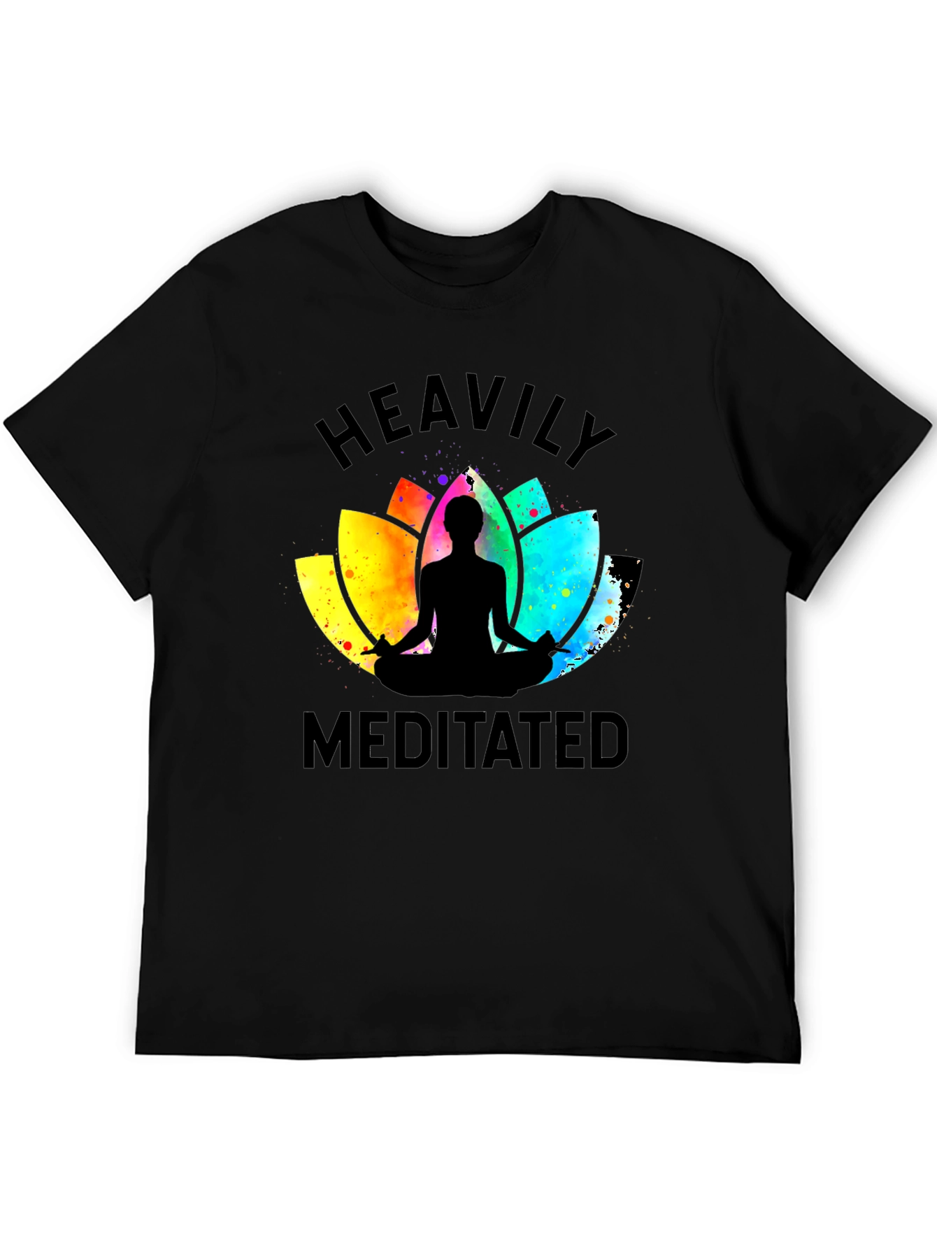 Heavily Meditated Black Graphic Tee - Unisex