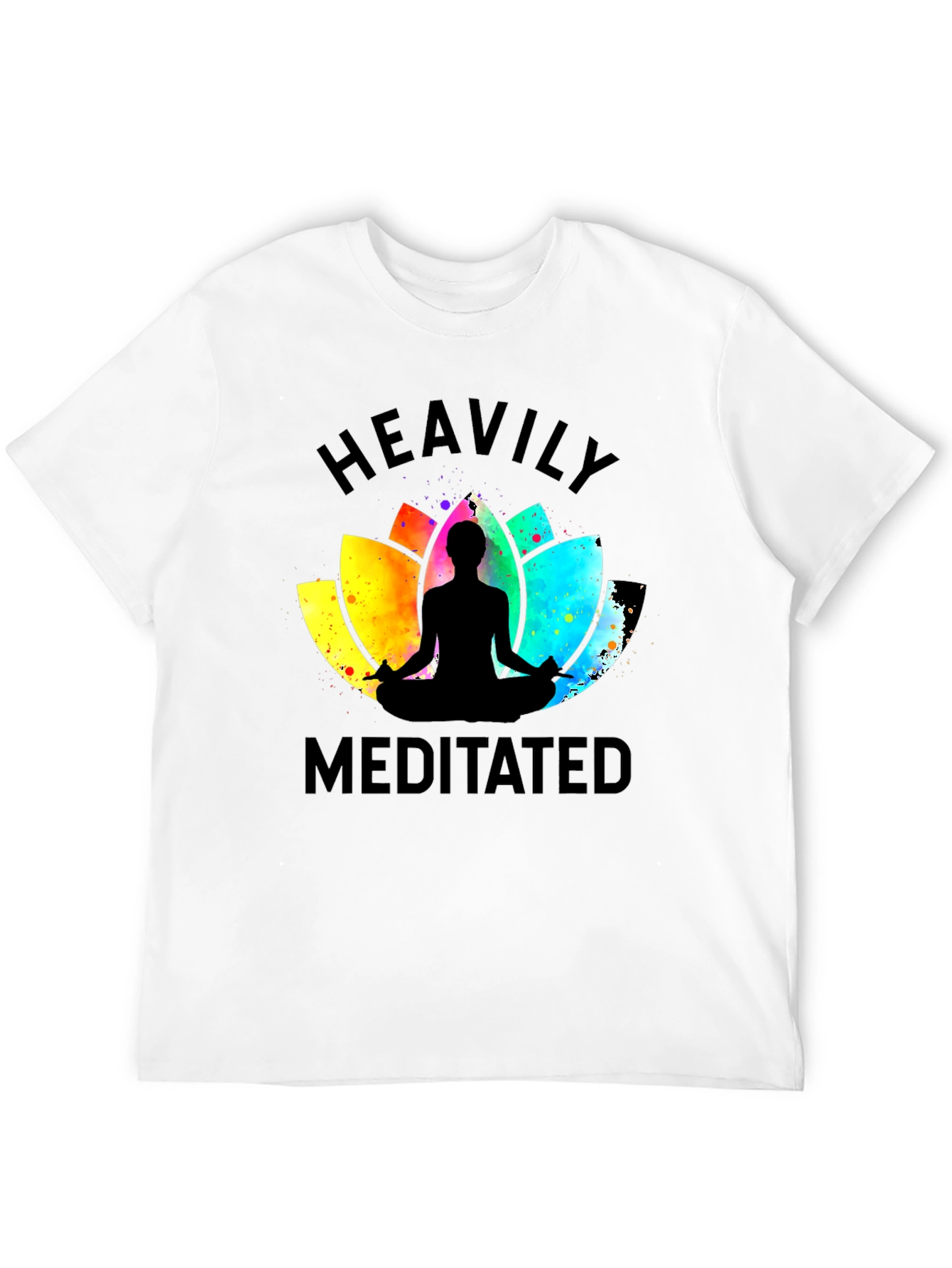 Heavily Meditated Black Graphic Tee - Unisex