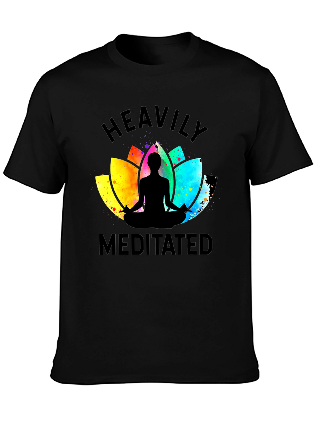 Heavily Meditated Black Graphic Tee - Unisex