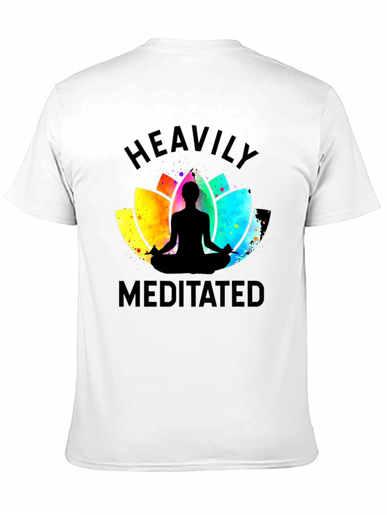 Heavily Meditated Black Graphic Tee - Unisex