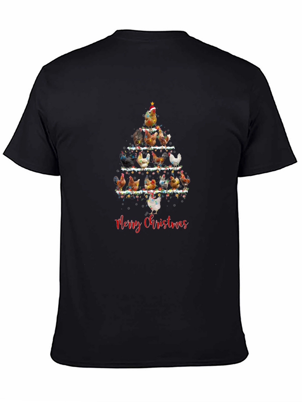 Chicken Christmas Tree Graphic Tee
