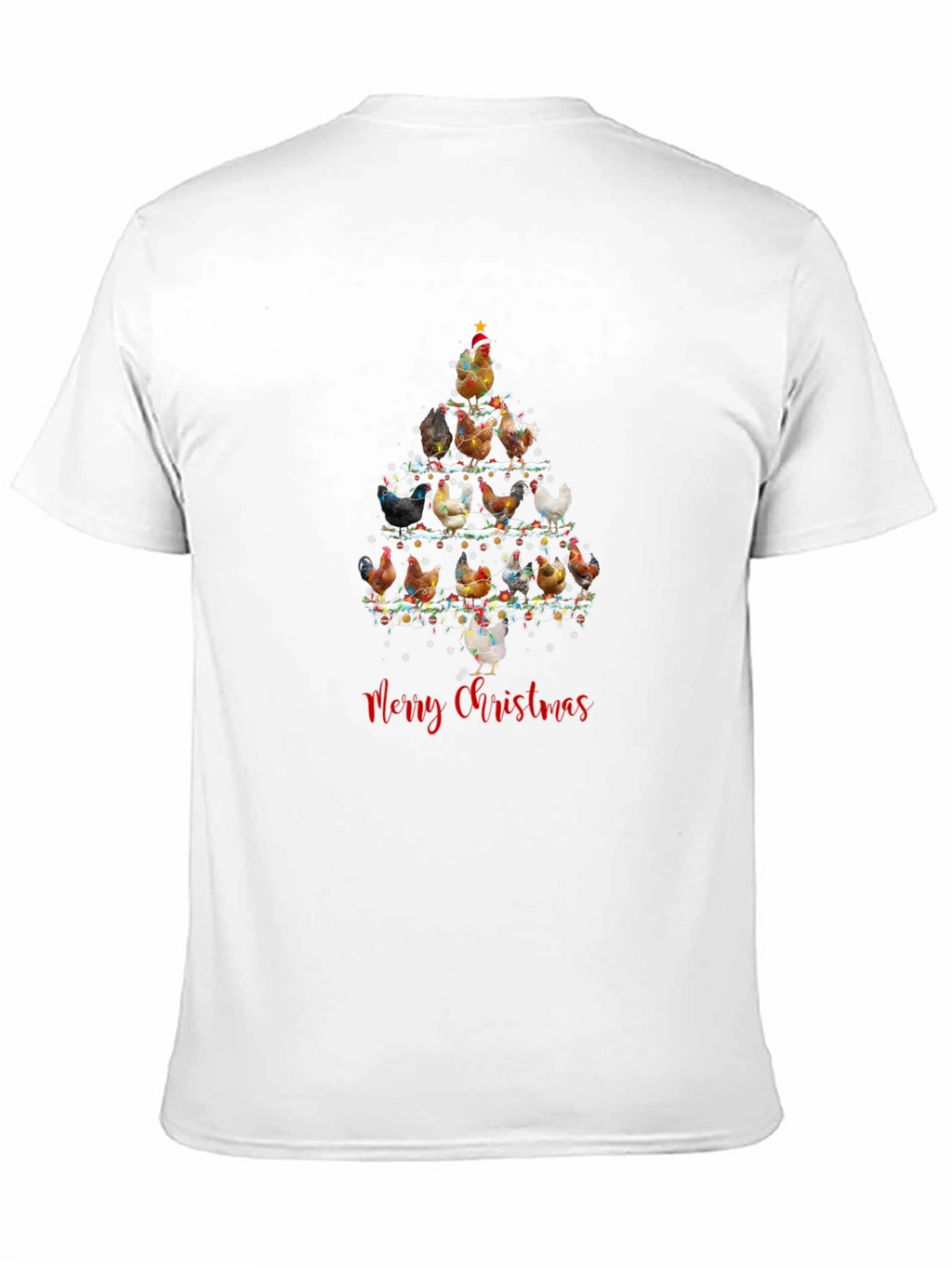 Chicken Christmas Tree Graphic Tee