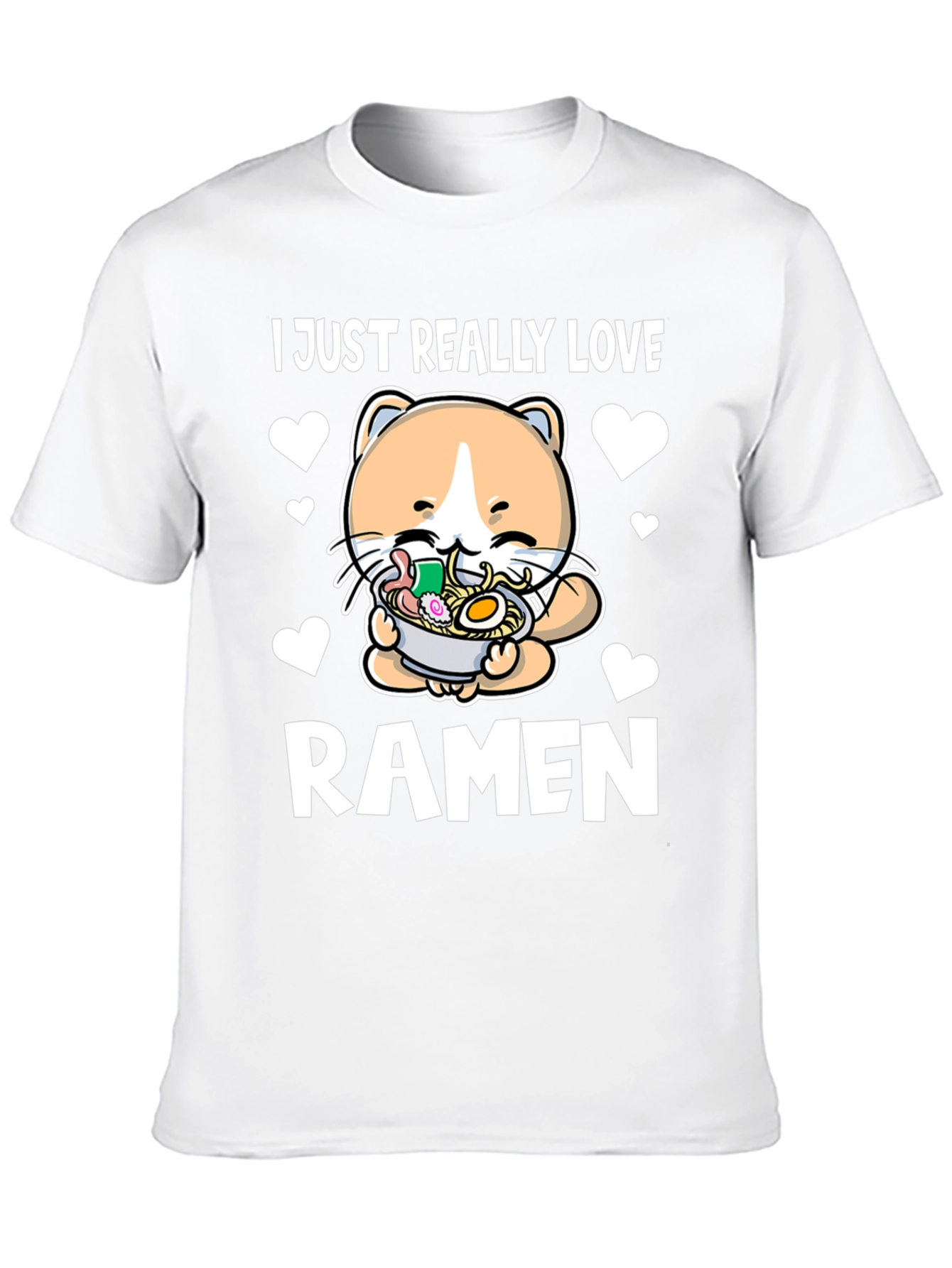 Ramen Cat T-Shirt - I Just Really Love Ramen