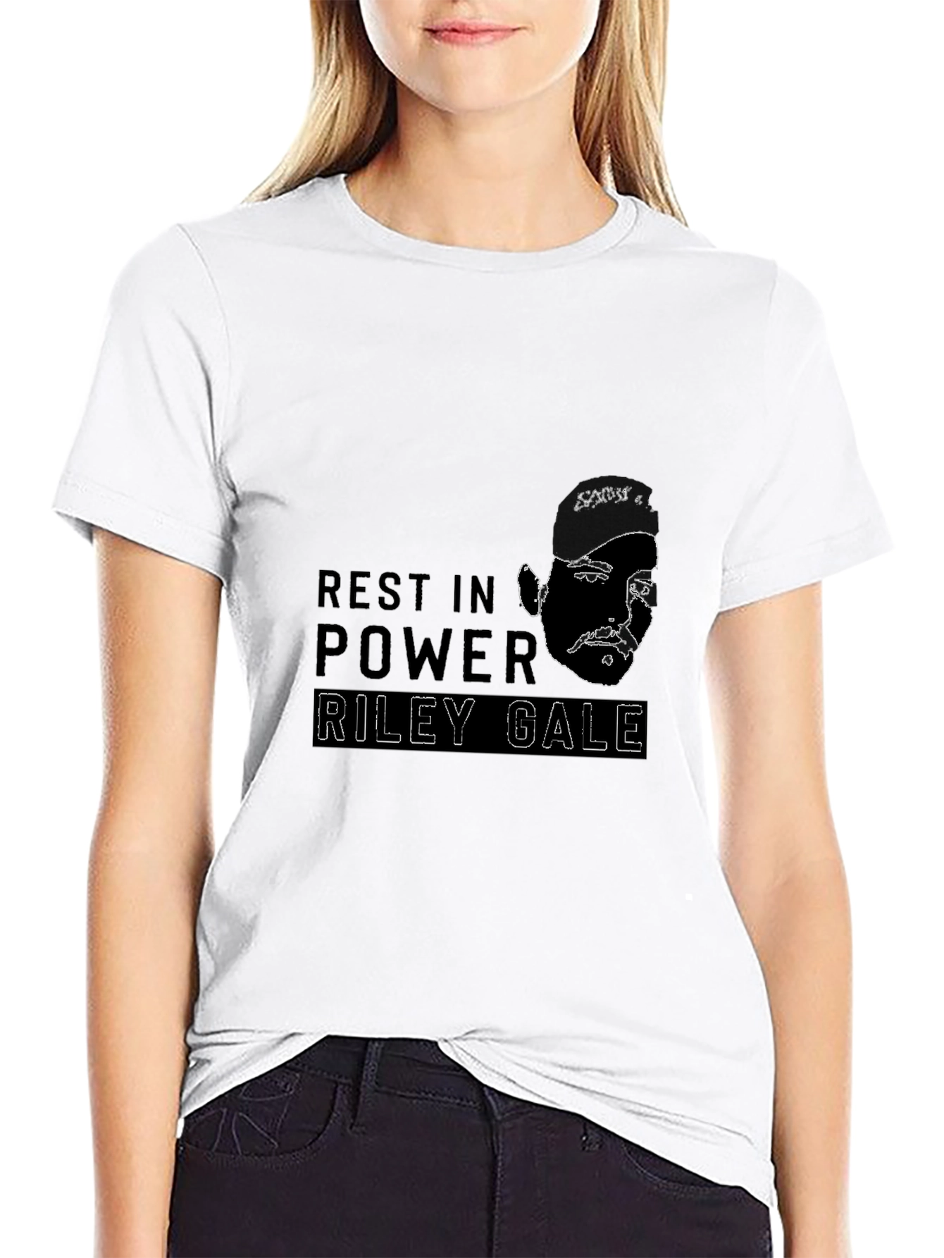 Rest in Power Riley Gale Black Tee