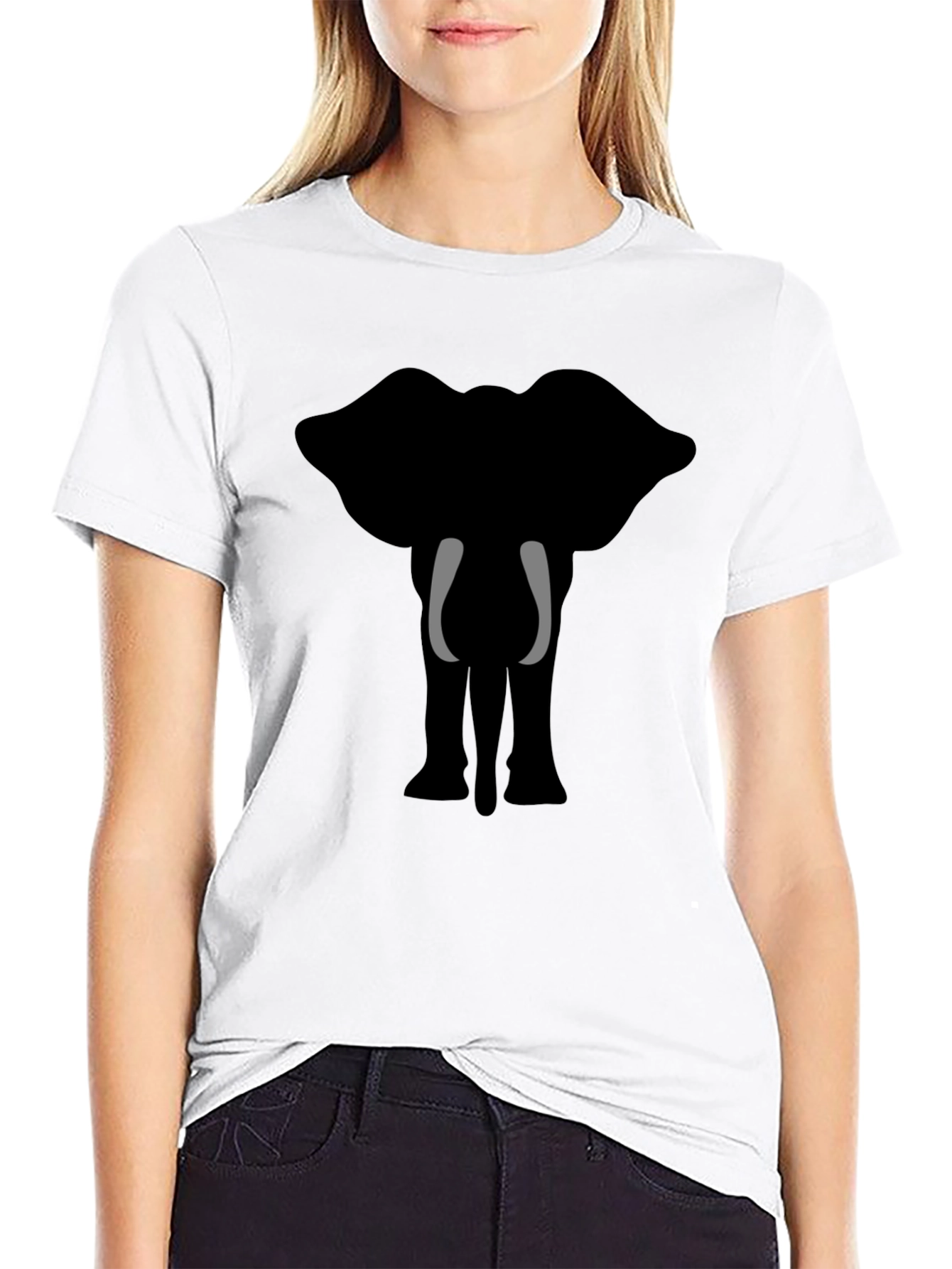 Elephant Graphic Tee - Stylish Black T-Shirt