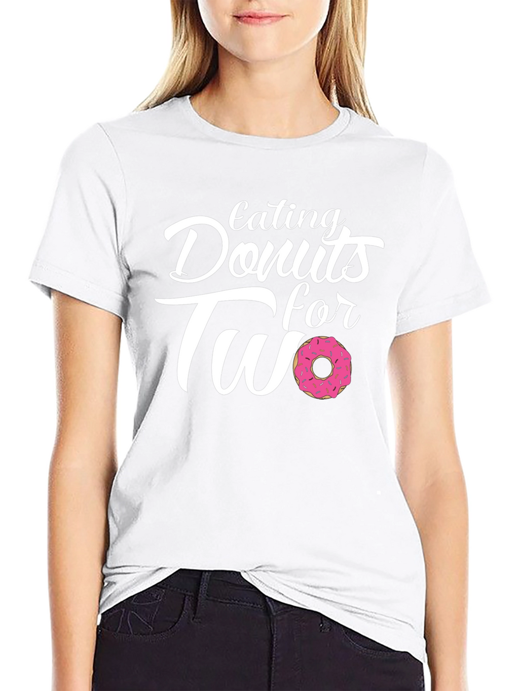Eating Donuts for Two - Funny Maternity Shirt
