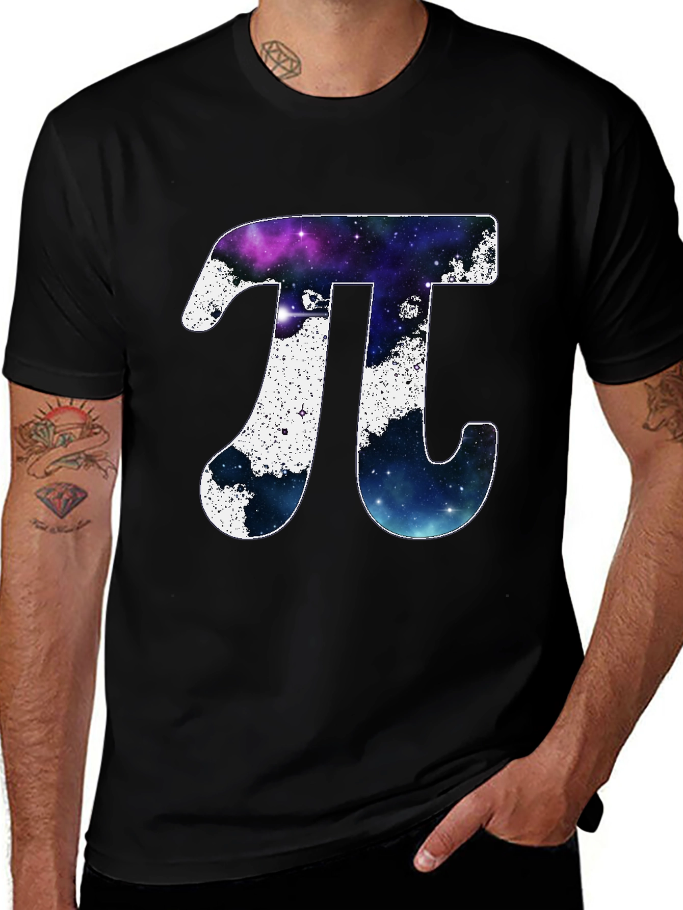 Cosmic Pi Symbol T-Shirt