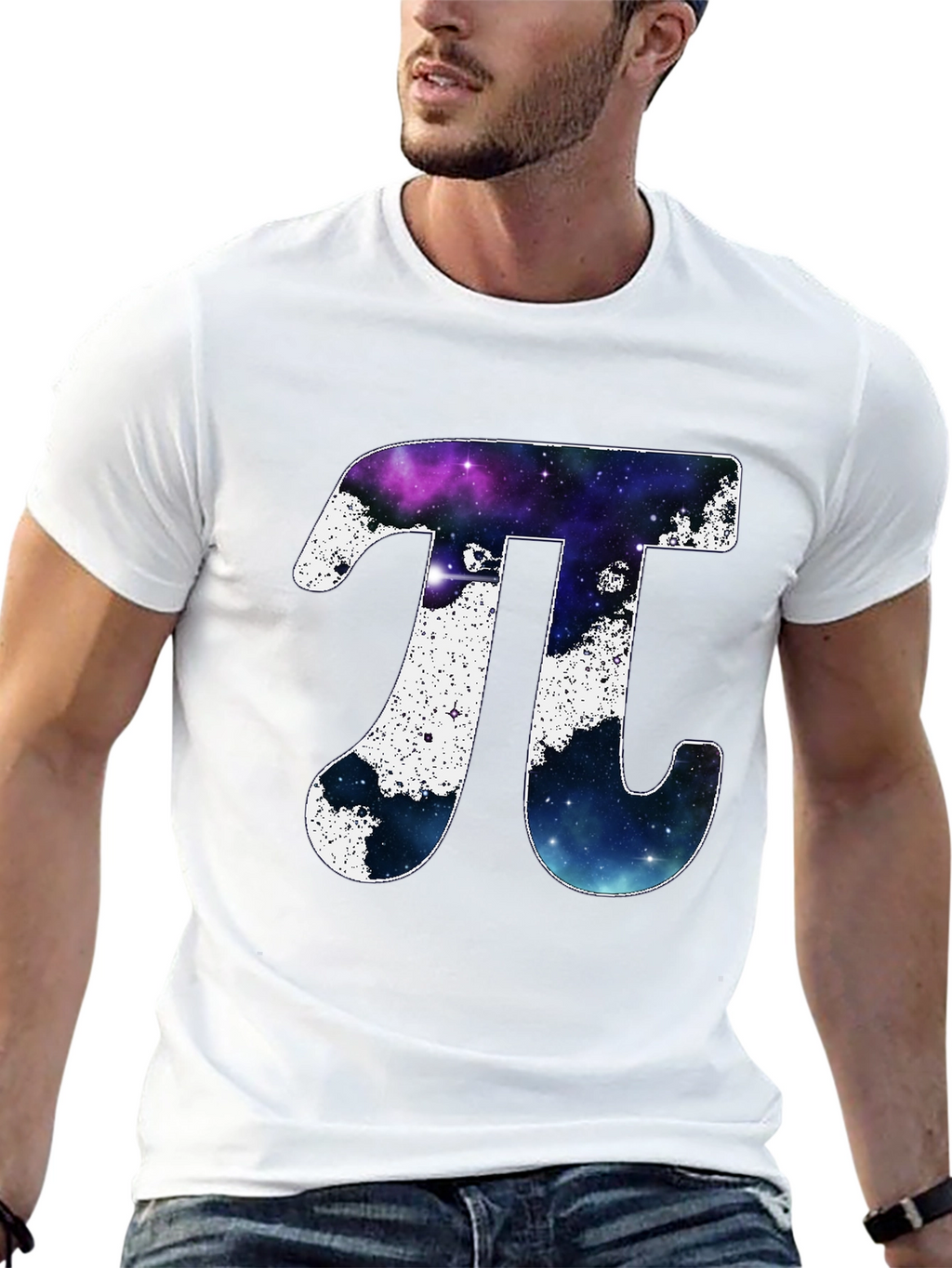 Cosmic Pi Symbol T-Shirt