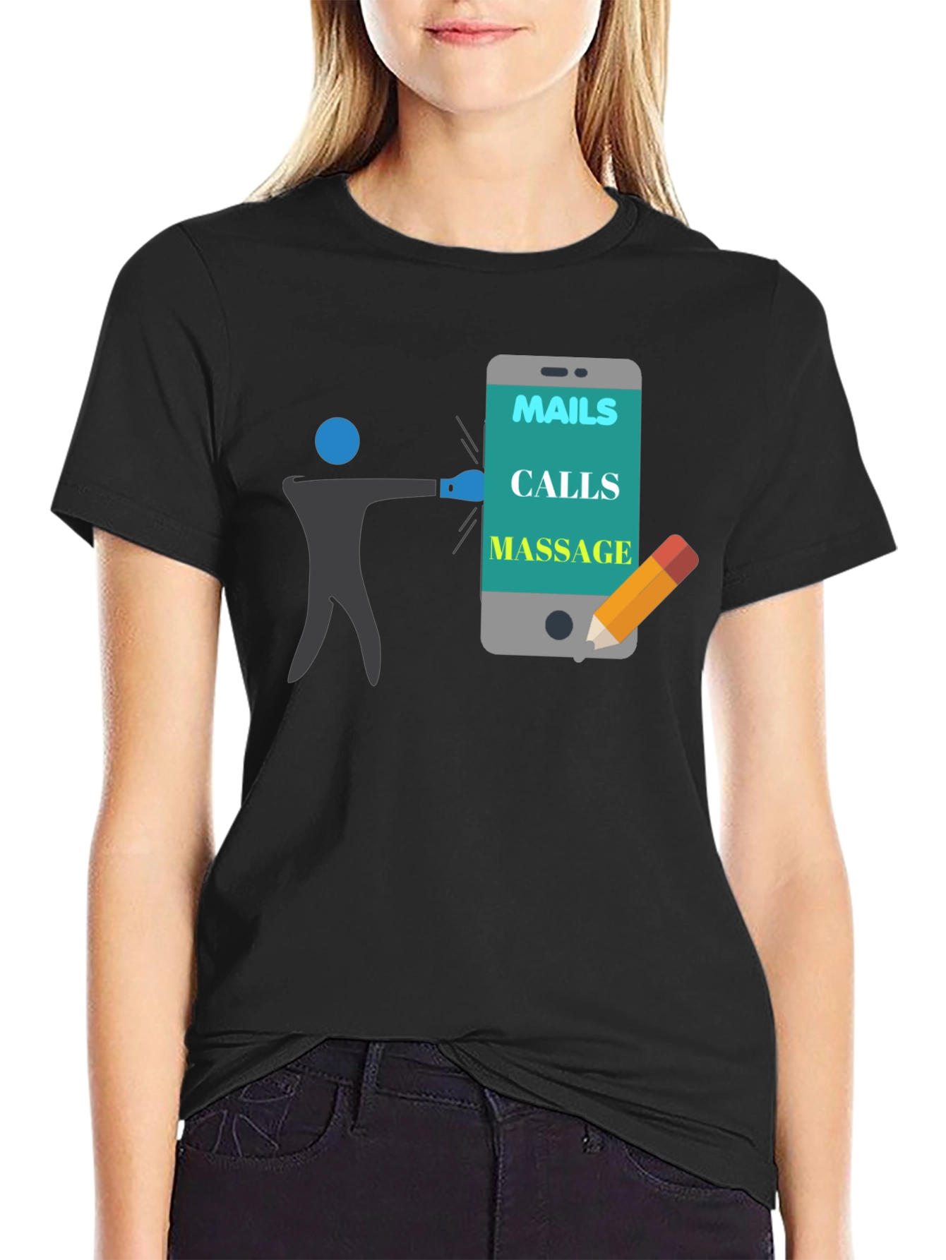 Mails Calls Massage T-Shirt Funny Appointment Reminder Tee