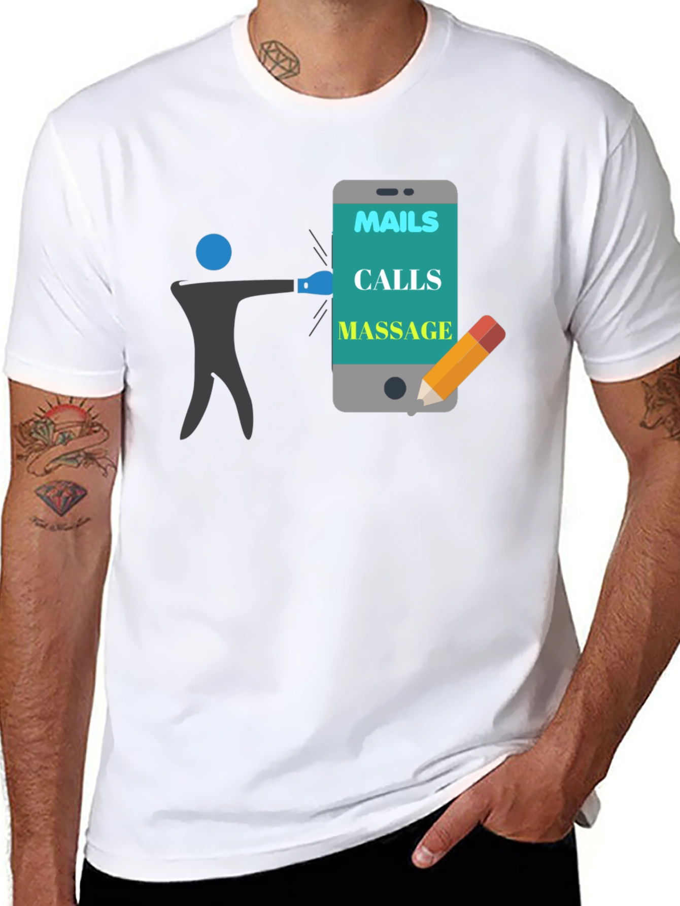 Mails Calls Massage T-Shirt Funny Appointment Reminder Tee
