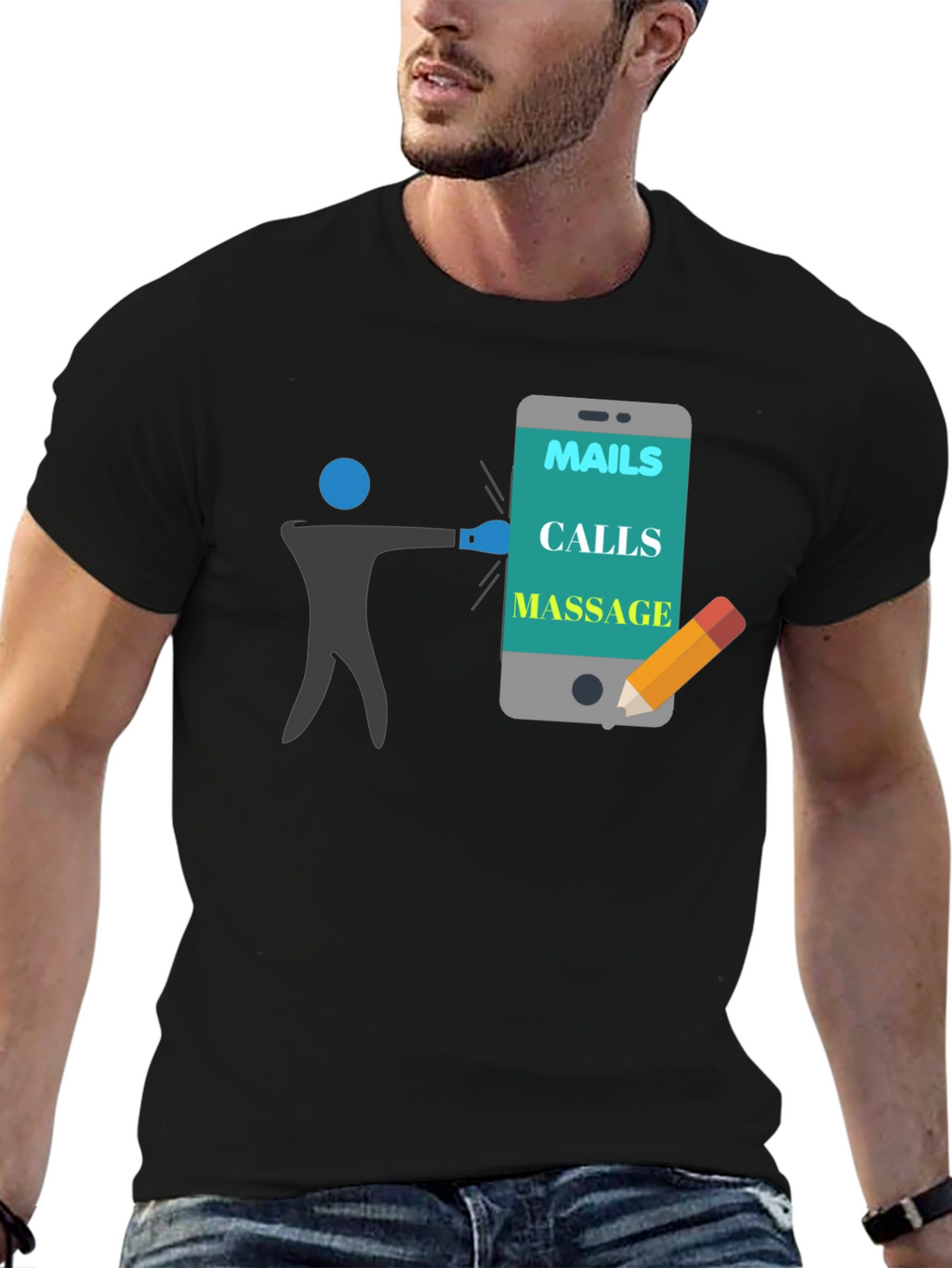 Mails Calls Massage T-Shirt Funny Appointment Reminder Tee