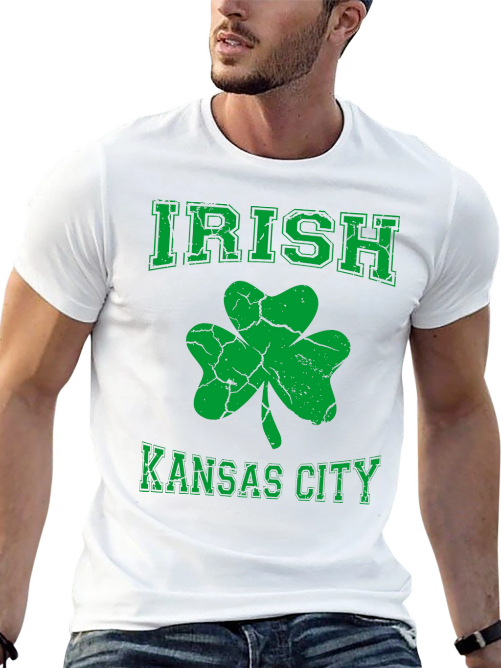 Irish Kansas City Shamrock Graphic T-Shirt