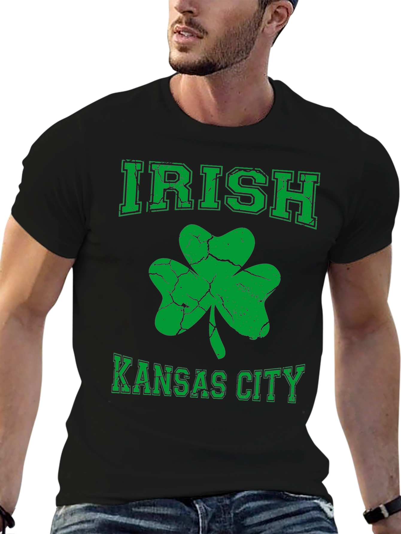 Irish Kansas City Shamrock Graphic T-Shirt