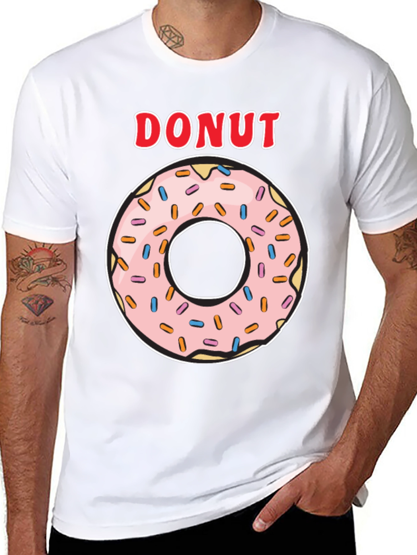 Donut Graphic T-Shirt - Casual Style