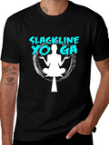 Slackline Yoga T-Shirt - Balance & Fitness