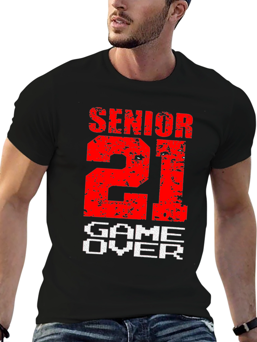 Senior 21 Game Over T-Shirt Graduation Gift