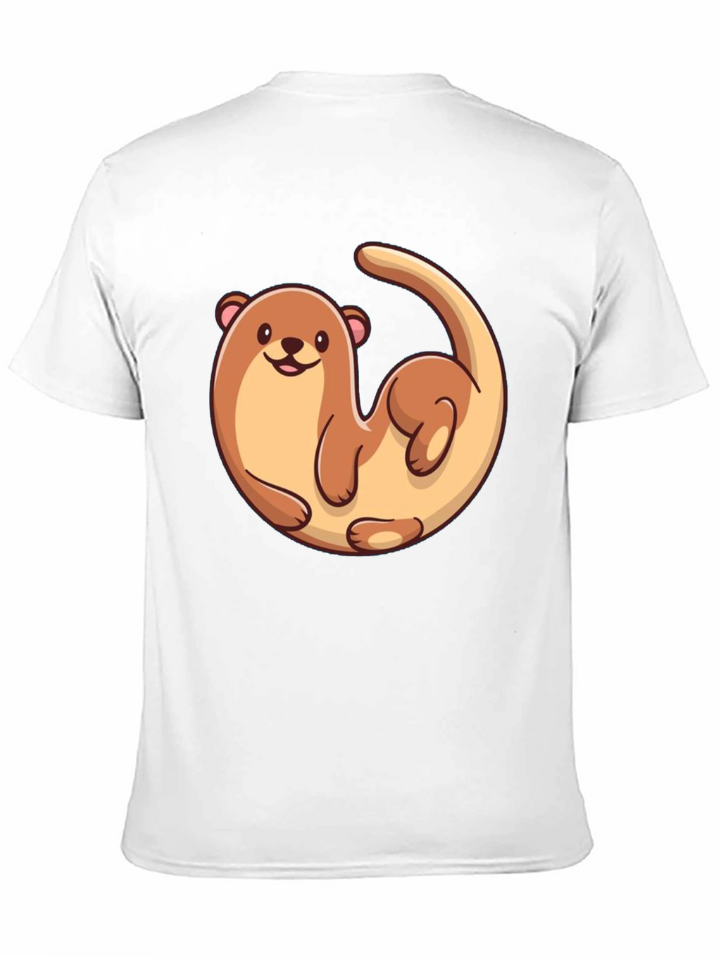 Otter Graphic Tee - Black Cotton T-Shirt