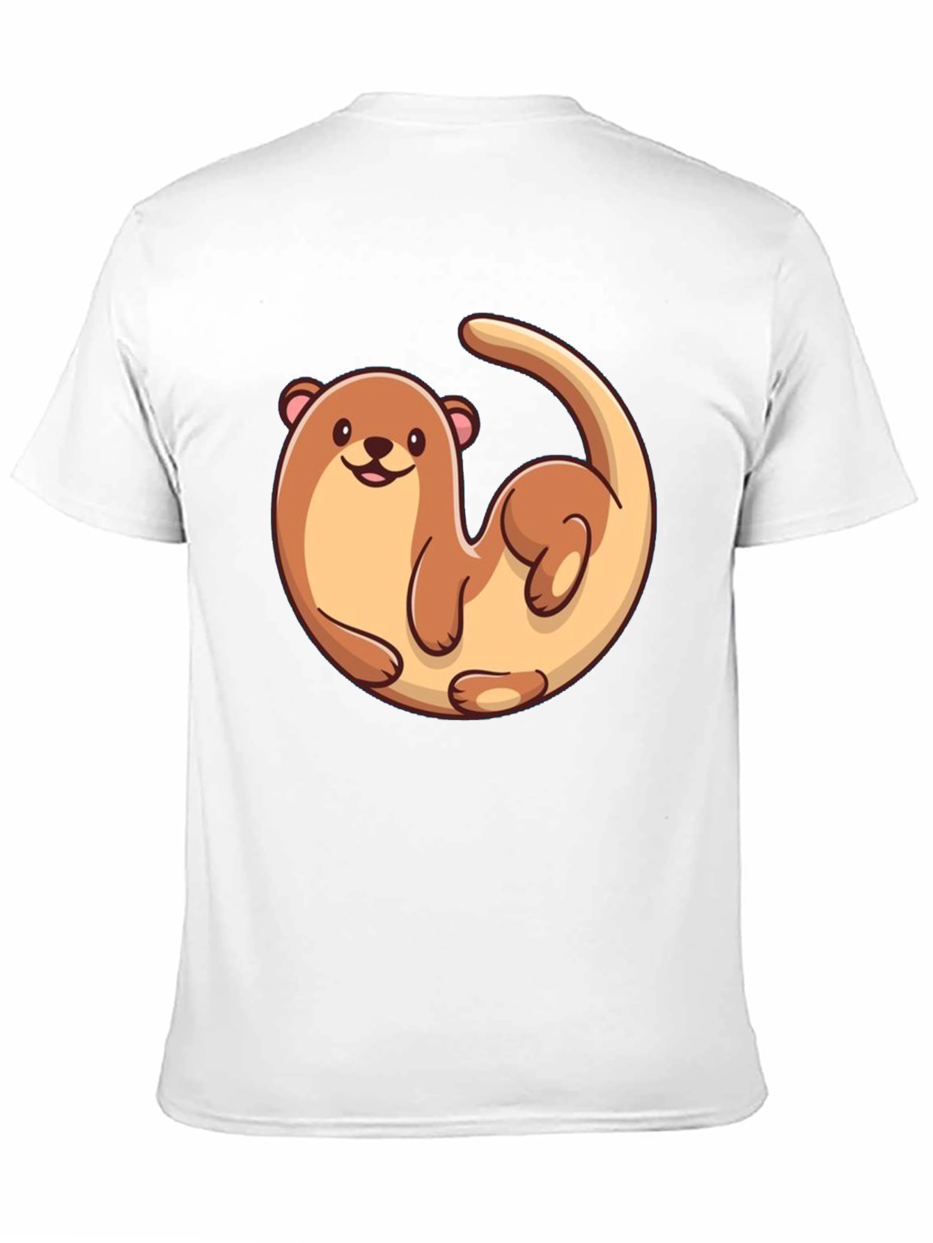 Otter Graphic Tee - Black Cotton T-Shirt