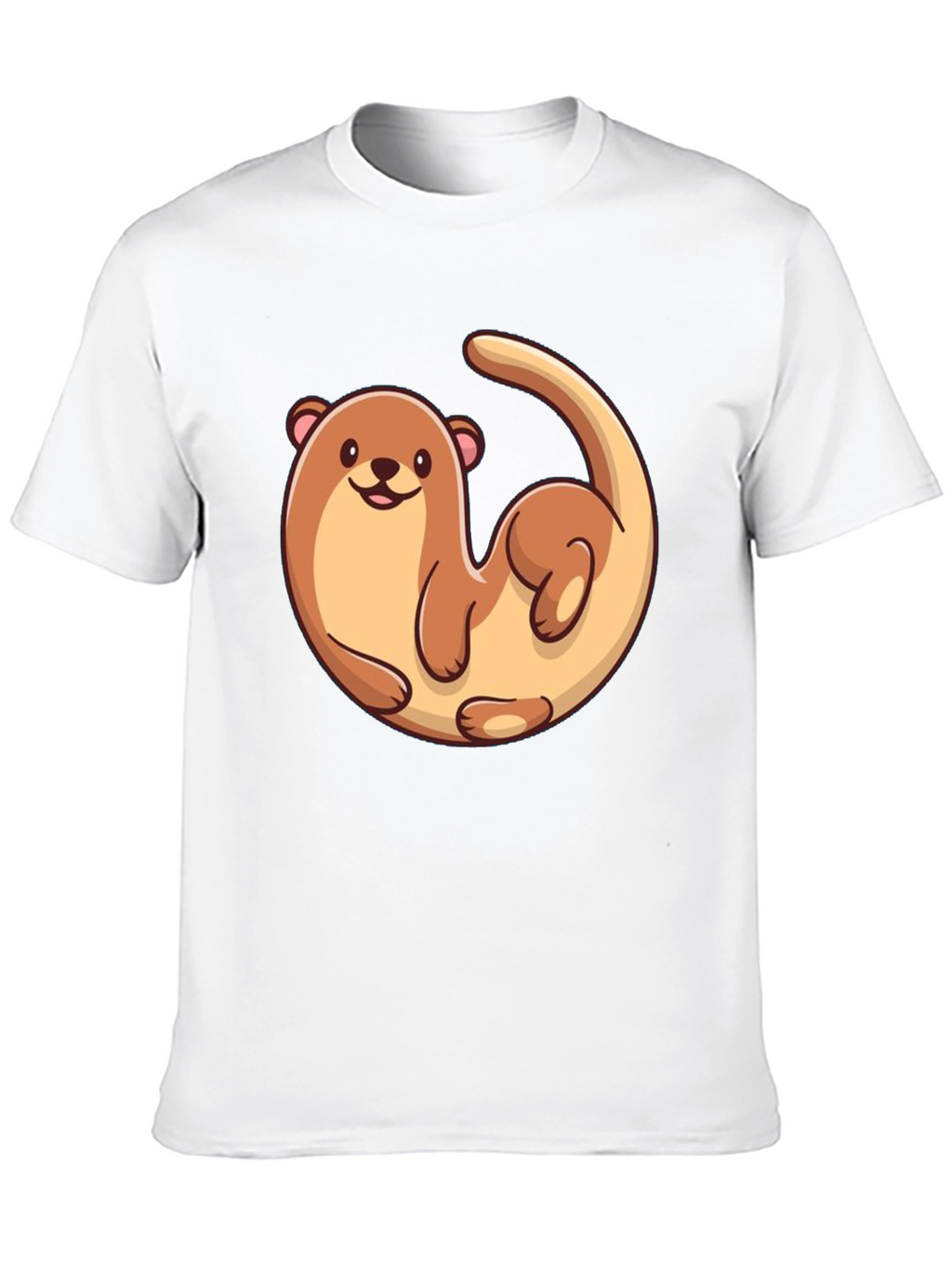 Otter Graphic Tee - Black Cotton T-Shirt