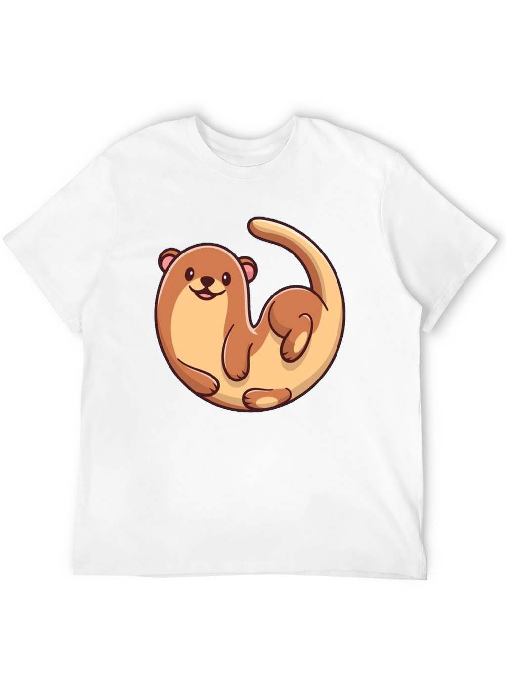 Otter Graphic Tee - Black Cotton T-Shirt