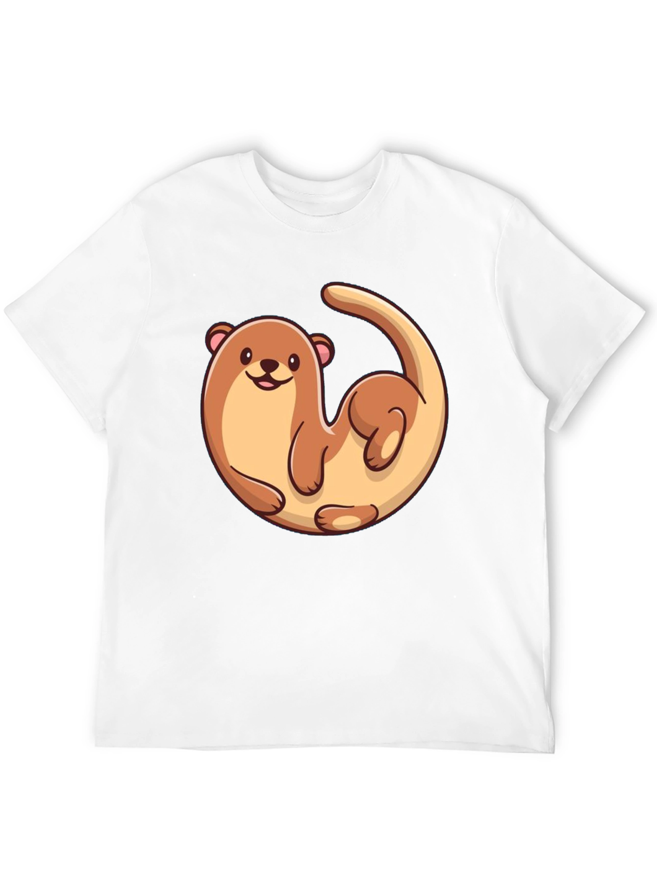 Otter Graphic Tee - Black Cotton T-Shirt