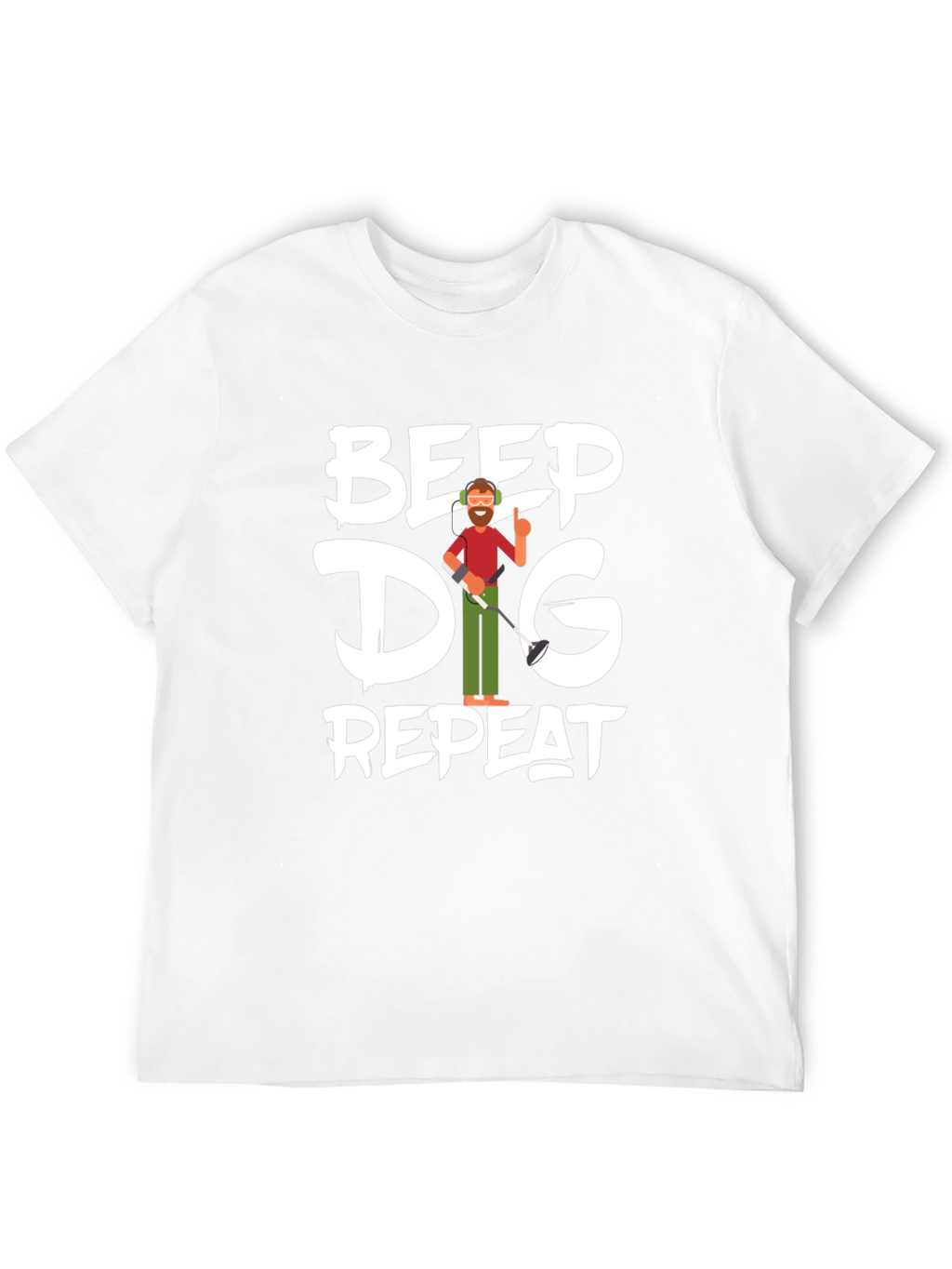 Beep Dig Repeat Mens T-Shirt