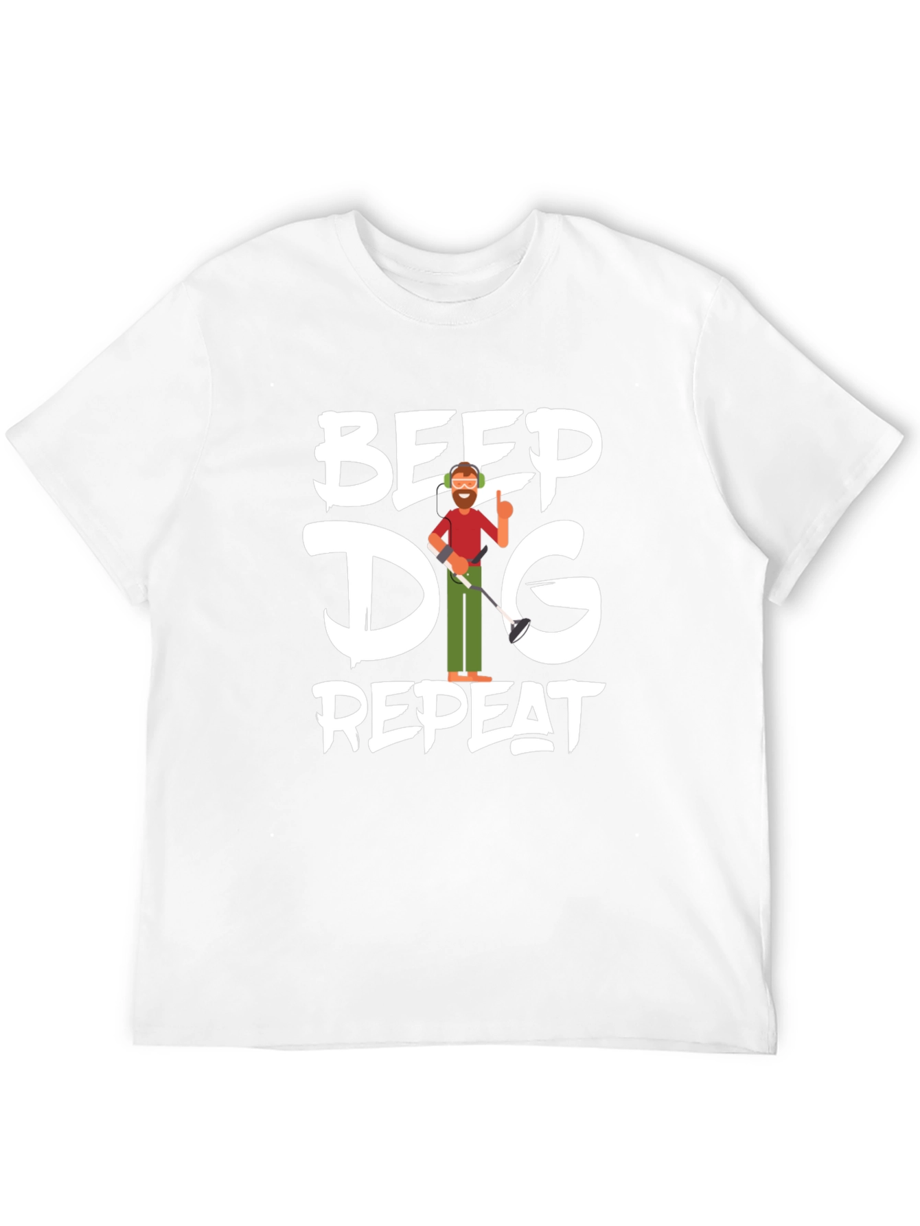 Beep Dig Repeat Mens T-Shirt