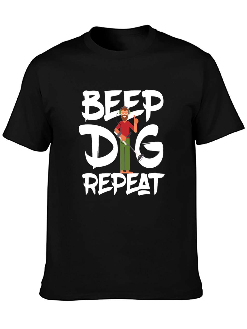 Beep Dig Repeat Mens T-Shirt