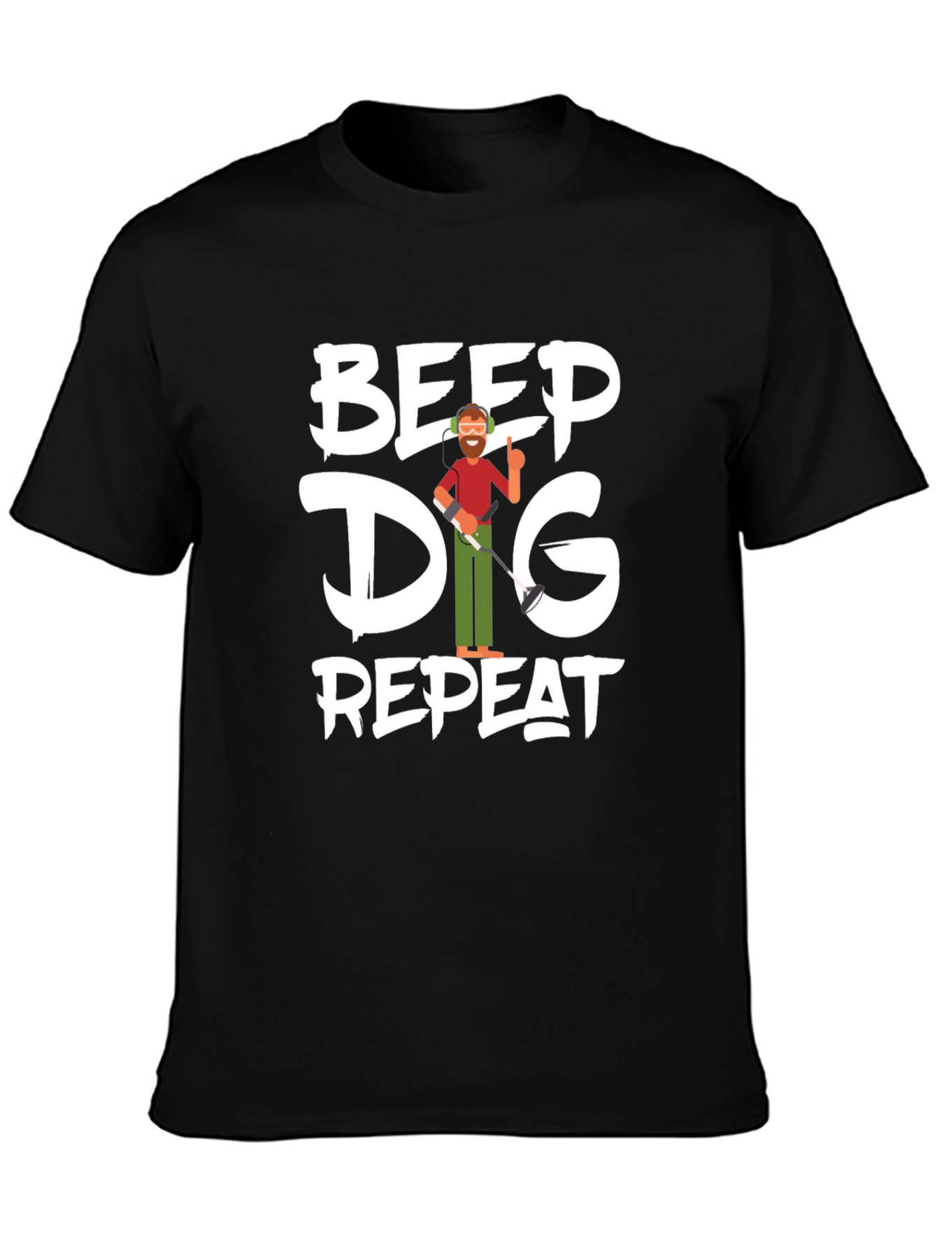 Beep Dig Repeat Mens T-Shirt