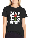 Beep Dig Repeat Mens T-Shirt